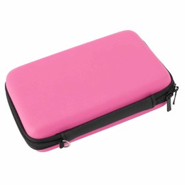 Carrying Case for New 3DS, 3DS XL, 2DS XL Console & Accessories, Protective Hard Shell Travel Case, with Game Slot and Inner Pocket (Pink)