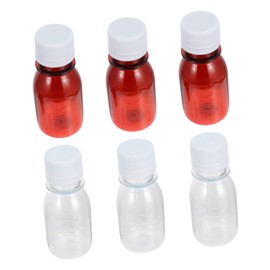 Alipis 20Pcs Pet Graduated Chemical Reagent Bottle Transparent Plastic Laboratory Bottles for Liquid Storage Easy Measurement for Reagents Seasonings and Cosmetics