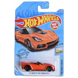 DieCast Hot Wheels '19 Corvette ZR1 Convertible (Naranja), 2020 Factory Fresh 2/10
