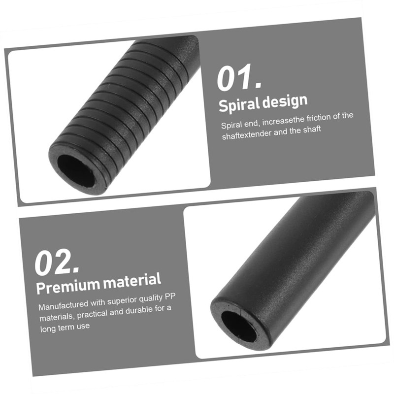 Abaodam 2Pcs Golf Shaft Extenders Durable Golf Club Extensions for
