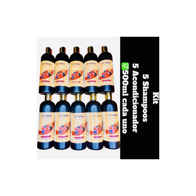 5kits Mantenimiento Kerawesen Shampoacondicionador