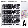 4992 Pieces Letter Sticker Adhesive Vinyl Alphabet Letters for Scrapbook