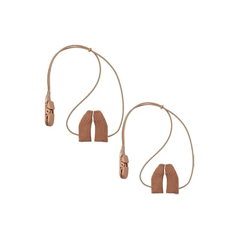 Hearing Aid Protectors and Clips - (2-Pack) Corded Fabric Cover