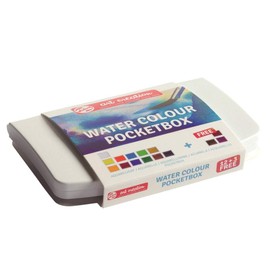 Talens Art Creation Pocketbox Watercolor with 15 Saucer and Brush
