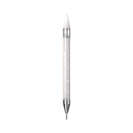 Taoluwin Diamond Nail Art Pen, Double Heads Point Drill, Self-Stick Wax Tip, Diamond Painting Pen with Protective Cap for Rhinestones Gems, Reusable Drill Tool
