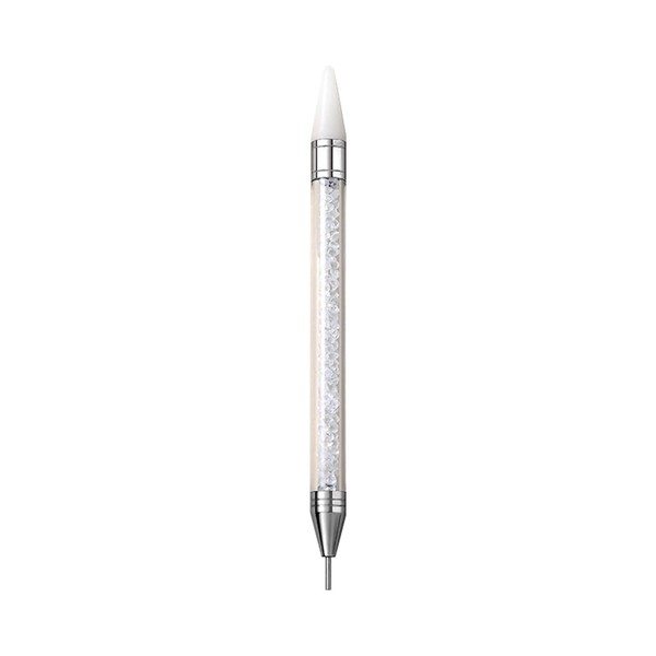 Taoluwin Diamond Nail Art Pen, Double Heads Point Drill, Self-Stick