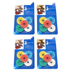 Cooplay 6 Set of 60pcs Mini Circle Sock Clip Holders Stockings Ring Locks Washing Sorters Laundry Storage Organization Soft Rubber with 5 Multicolor (60)