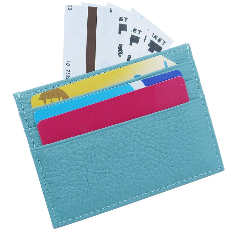 YEHMAN Leather Card Holder 7 Compartments Minimalist for Women Men