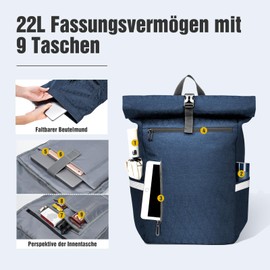 Wiserset 22L Bicycle Bag Backpack, Blue