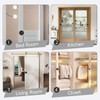 Auvotuis 3 Inch Sliding Barn Door Handle, Round Finger Flush