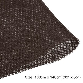 sourcing map Dark Coffee Speaker Mesh Grill Cloth (not Cane Webbing) Stereo Box Fabric Dustproof Cloth 100cm x 140cm 39" x 55"