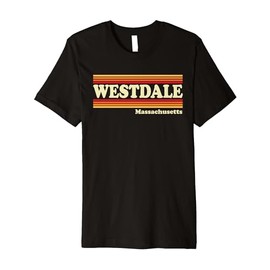 Vintage 1980s Graphic Style Westdale, Massachusetts Premium T-Shirt