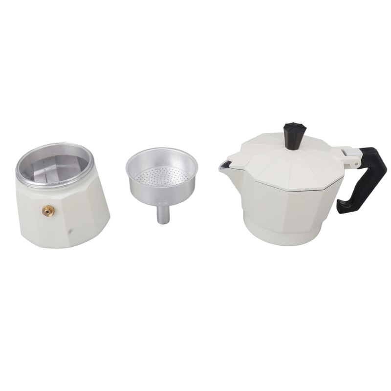 Stovetop Moka Pot Italian Hand Brewed Coffee Maker Aluminum Alloy