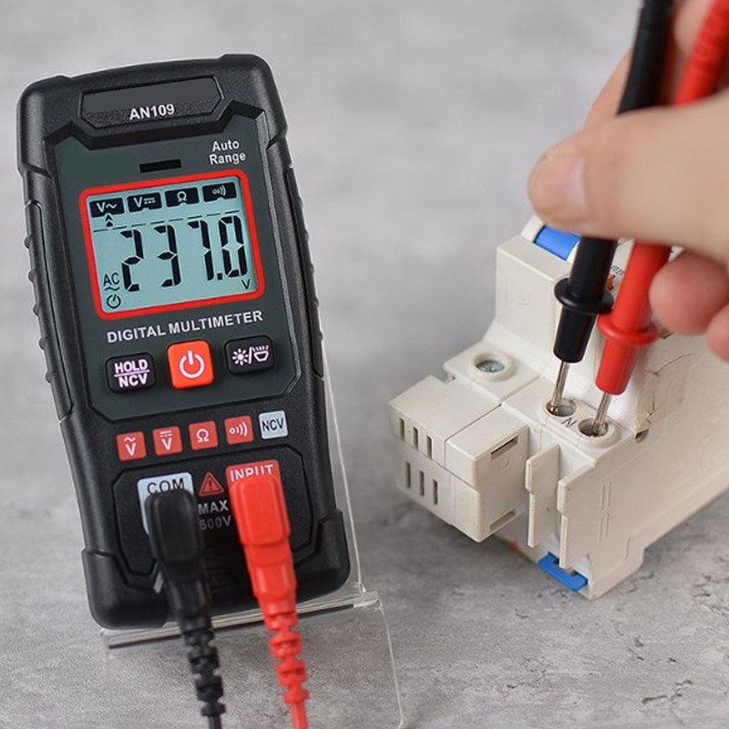 Digital Multimeter 4000 Counts Auto Ranging Voltage Tester NCV Resistance