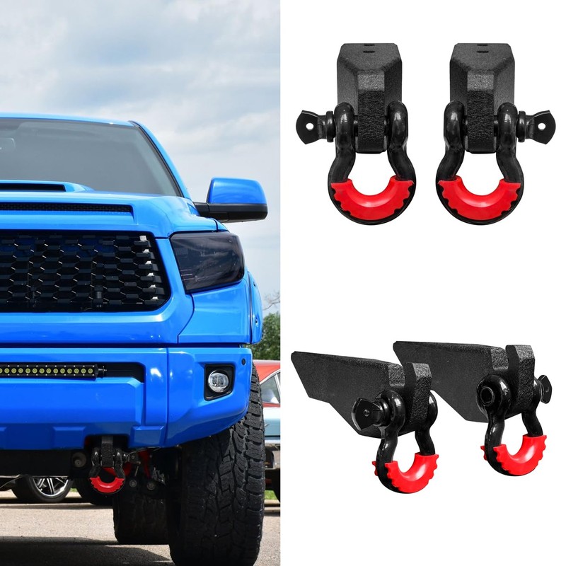 Vijay Front Tow Hook Mount Bracket and D-Ring Fits 2007-2021