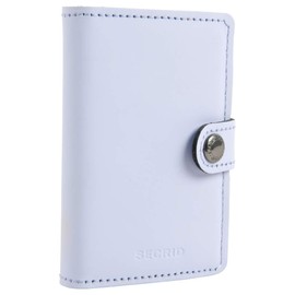 Secrid Mini Wallet Matte Leather With Rfid Safe Card Case (Matte Lilac Black)