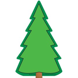 Fir Tree Large Notepad- Christmas Tree/Winter Celebrations Décor and Kids Classroom Craft Projects.