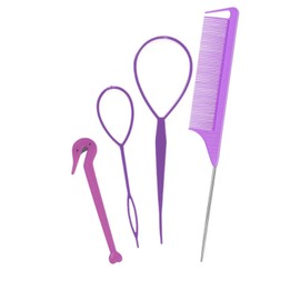 [BGnery] Kururinpa Stick Hair Rubber Cutter Set, Hair Arrangement Stick, Professional Hair Arrangement, Goods, Hair Arrangement, Hair Arrangement Goods, Arrangement Hair, Weddings, Parties,