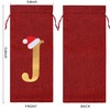 Burlap Wine Bag Christmas Wine Bag With Letters Wine Champagne