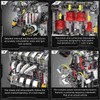Mould King Mould King 10087 L4 Engine Building Kit - Build Your Own L4 Engine Toy, 4-Cylinder Combustion Petrol Car Engine Replica STEM Mechanic Engineering Model Construction for Teens 14+ Years (1787 Pcs)
