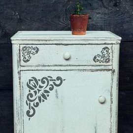 DIY Reusable Plastic Stencil // A3 A4 A5 Corners #1 // Craft - Furniture - Scrapbooking - Decoupage (A4)