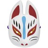 Folk Art Mask, Fox, Half Mask, White, Packaged
