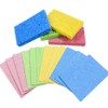 JIHUOO 12 Pcs Natural Cellulose Cleaning Sponges Reusable Washing Up