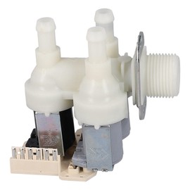 LUTH Premium Profi Parts Solenoid Valve 90° 3 x 11.5 mm Diameter with Reducer Compatible with Miele 4035200 in Washing Machine