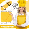 SATINIOR 2 Pcs Chef Costume for Women Men Chef Hat