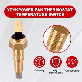 YDYKPOWER 1/8" NPT Thermostat Fan Switch 200'F On - 185'F Off, Automotive Engine Electric Temp Radiator Cooling Fans Temperature Switches Sensor for Cars and Trucks