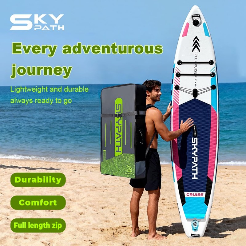 SkyPath iSUP Bag, Paddle board Backpack Bag, Travel Carrying Backpack,