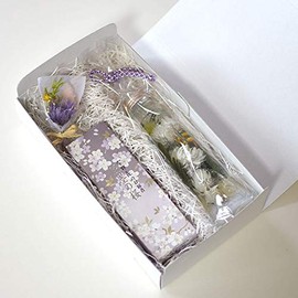 Kotohana Hz014 Herbarium Chiyo Uno Incense Incense + Bouquet Set, Buddhist Flowers, Bon Festival, First Bon, Buddhist Altar, Arrangement, Gift (3.4 fl oz (100 ml) (White)