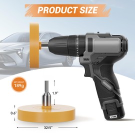 1PCS Adhesive Remover Wheel - Rubber Eraser Wheel for Drill, Decal and Sticker Remover Tool for Cars, for Emblem and Tape