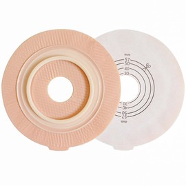 5PCS Ostomy Skin Barrier, Use with Ostomy Bag, 5" Round Ostomy Supplies, Colostomy Flange for Ileostomy Stoma Care