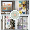 GORGECRAFT Pack of 4 Mandala Window Stickers, Static Flower of