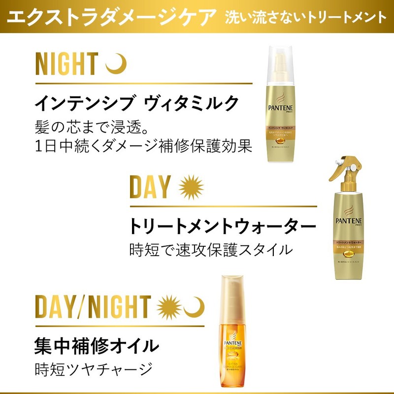 Pantene No Rinse Treatment Water for Damaged Hair 6.8 fl