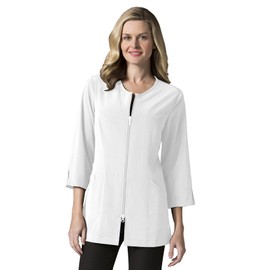 Maevn SMART Ladies 3/4 Sleeve Lab Jacket(White, Small)