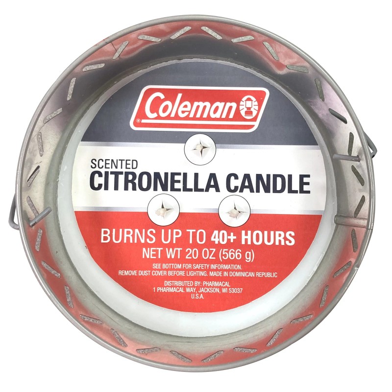 Triple Wick Citronella Candle 20oz 2-Tone Bucket, Gray/Black