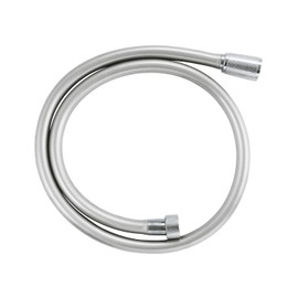 GROHE VitalioFlex Silver Long-Life TwistStop - Shower Hose 1 m (Tensile Strength 50 kg, Pressure Resistance Up to 12 Bar, Heat Resistance 75°C, Universal Connection G 1/2'' x 1/2''), Chrome, 22111000