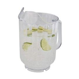 APS Pitcher, Ø 13 cm, H: 21 cm, für eine Füllmenge von 1,5 Liter, Bierkrug, Karaffe für Limonade, Wasserkaraffe, Kunststoff-Karaffe, transparent