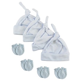 UD_Boys Knotted Caps And Mittens - 8 Piece Set Nc_0939