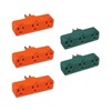 OSKOS 3-Prong 3-Outlet Extender Adapter, Heavy Duty Triple Grounding Outlet.