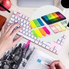 400pcs Neon Index Tabs, 5 Bright Colors Translucent Index Flags