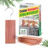 Katcha Cedar Hangers - 100% Natural Moth Repeller for Wardrobes,