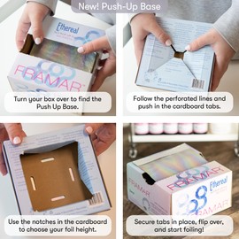 Framar Ethereal Hair Foils For Highlighting - Pop Up Hair Foil, Highlight Foils For Hair, Aluminum Foil Sheets, Salon Foils For Hair Stylist, Hair Dye Supplies, Non Slip 500 Pop Up Foil Sheets