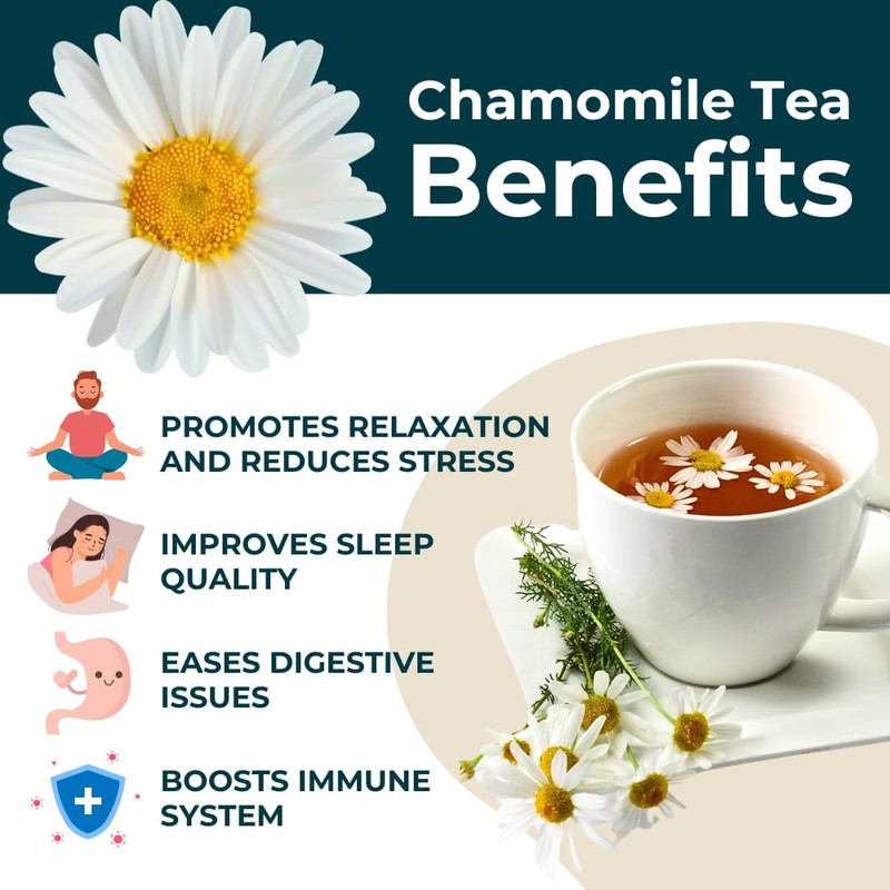 Teapro Chamomile Tea Whole Flower, 100g | Digestion & Sleep