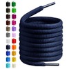 BIRCH's Oval Shoelaces 27 Colors Half Round 1/4" Shoe Laces