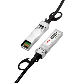 10G SFP+ DAC Cable, Passive Twinax Direct Attach Copper 10GBASE-CU Cable for Cisco, Ubiquiti, D-Link, Supermicro, Netgear 0.5-Meter(1.6ft)