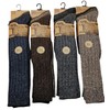 Men's Long Wool Blend Heavy Boot Socks -Warm, Durable &