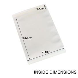 Resealable Comic Book Bags for Silver Age, Current and Modern Premium Sleeves - Pack Quantity: 100 Bags (One 100-pack)